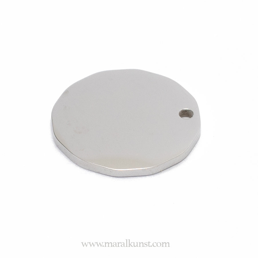 circle small stainless steel pendant