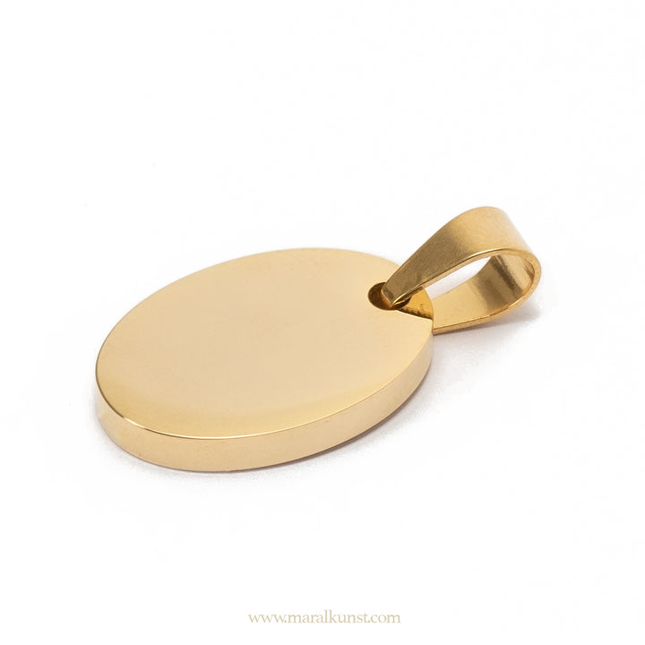 Oval Gold Plated Pendant