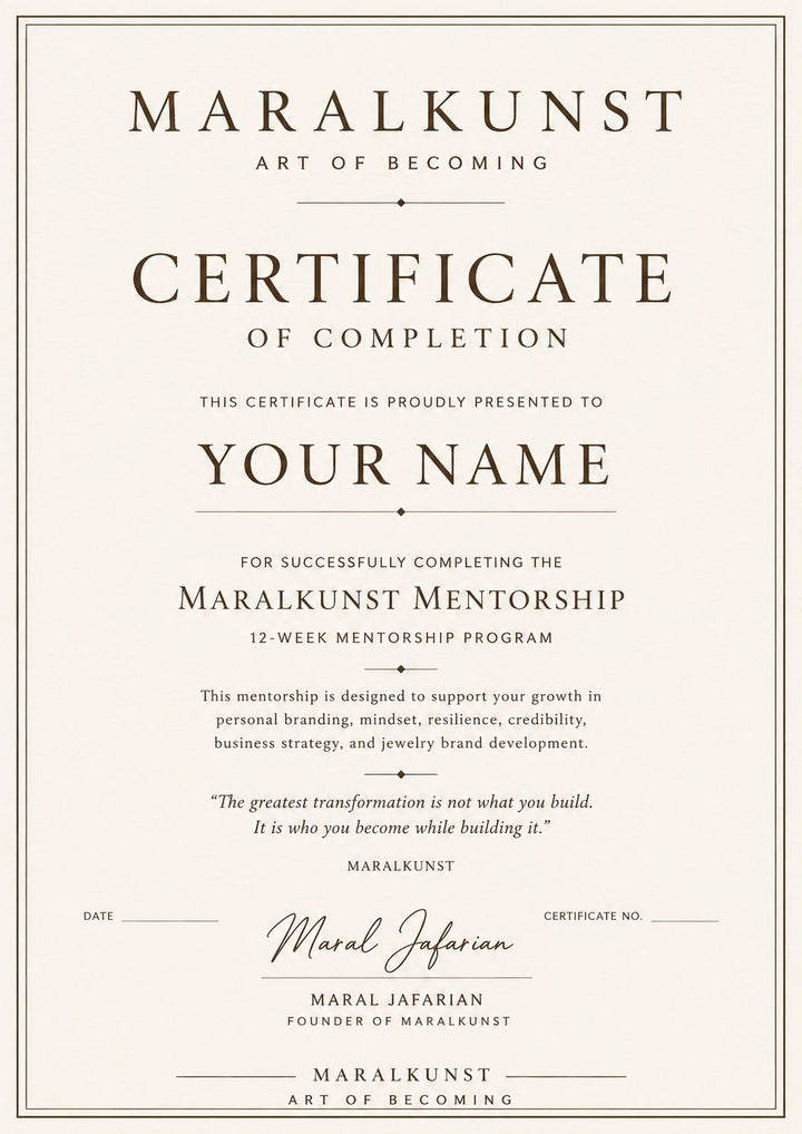MARALKUNST STARTER MENTORSHIP
