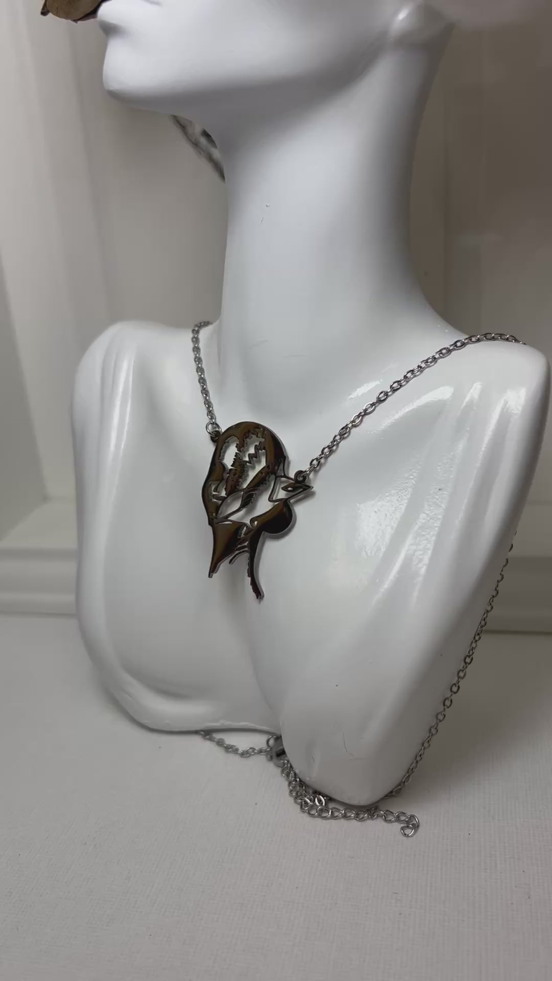 Maral original Drawing Necklace Woman vulnerable collection