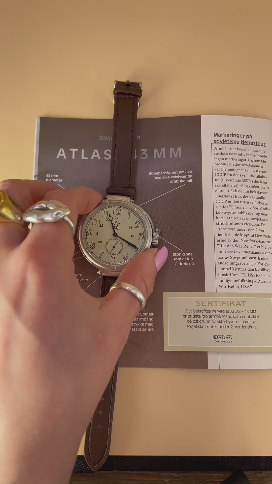 Vintage Soviet Sky – Polikarpov Tribute Watch (Atlas 43MM)