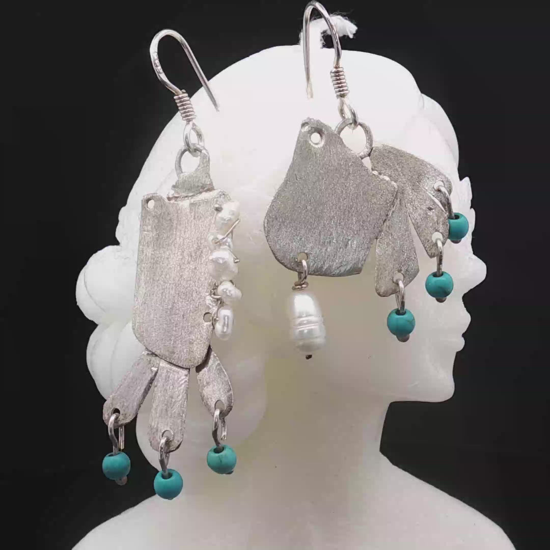 Handmade 925 Silver with Grape Agate & Watermelon Tourmaline | Iranian Artisan Jewelry
