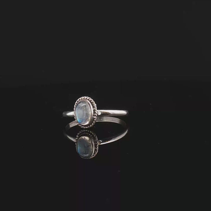 Opal Ring – Sterling Silver 925 Handmade | Bohemian Gemstone Ring