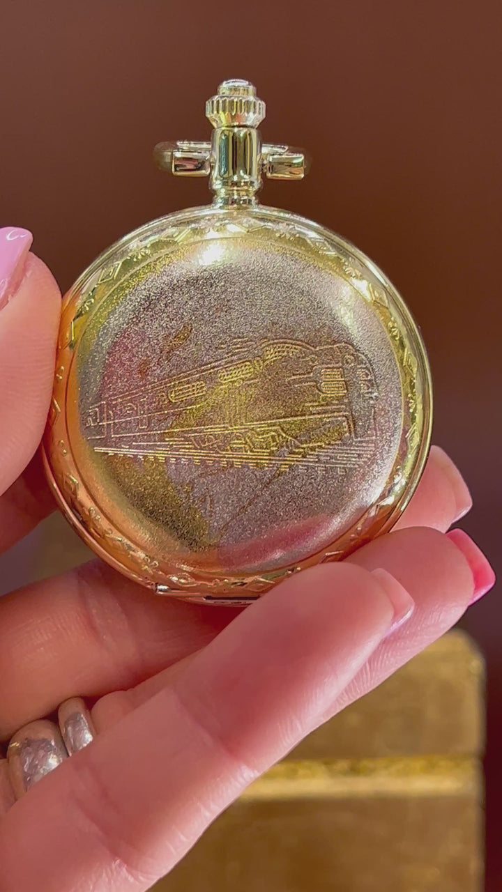 Golden Era Steamliner Pocket Watch