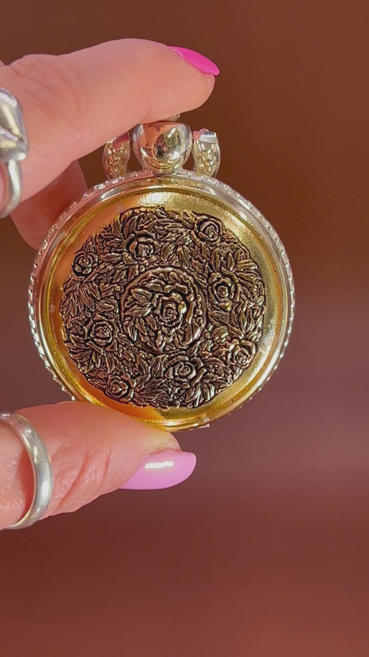 Vintage Garden of Time Pocket Watch