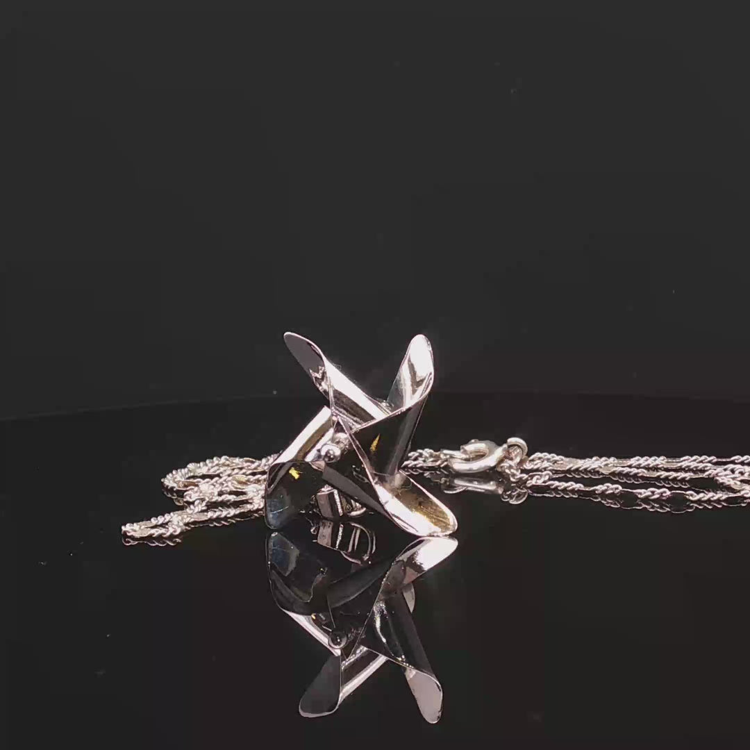 Spinning Top Memory فرفره Necklace – 925 Silver Art Jewelry | Contemporary Art Jewelry by Maralkunst