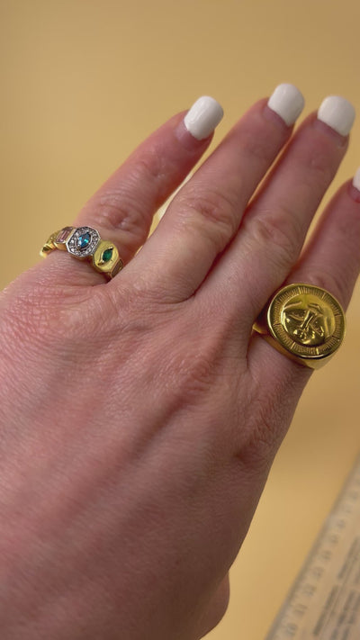 Harmony in Gold – Multistyle Statement Ring