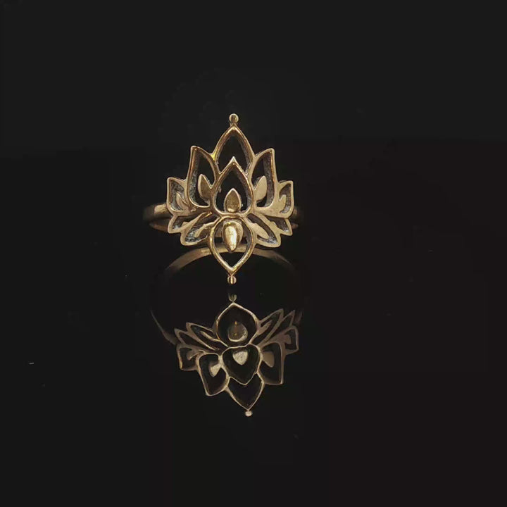 Inner Peace Lotus Ring