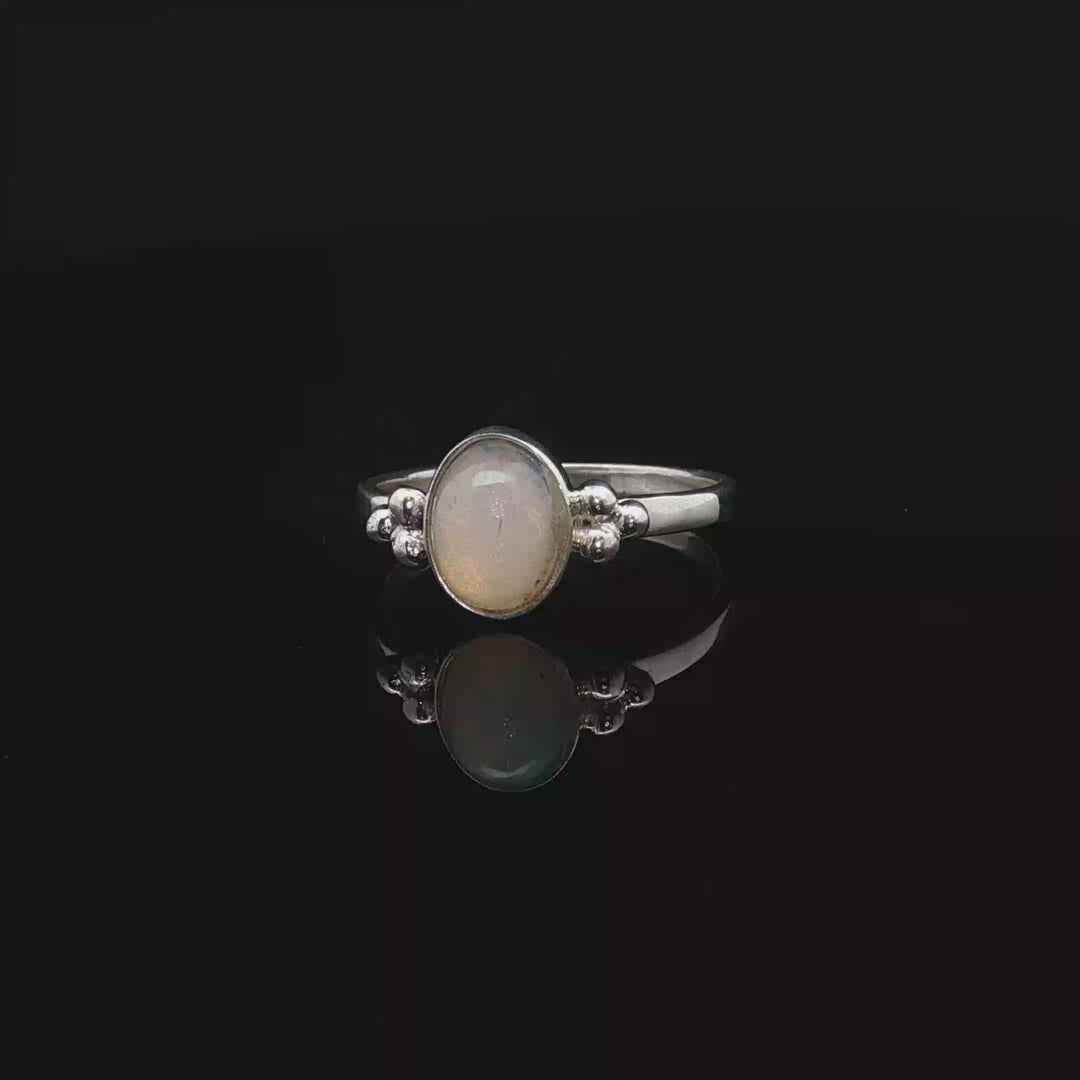 Moonstone Ring – Sterling Silver 925 Handmade | Bohemian Gemstone Ring