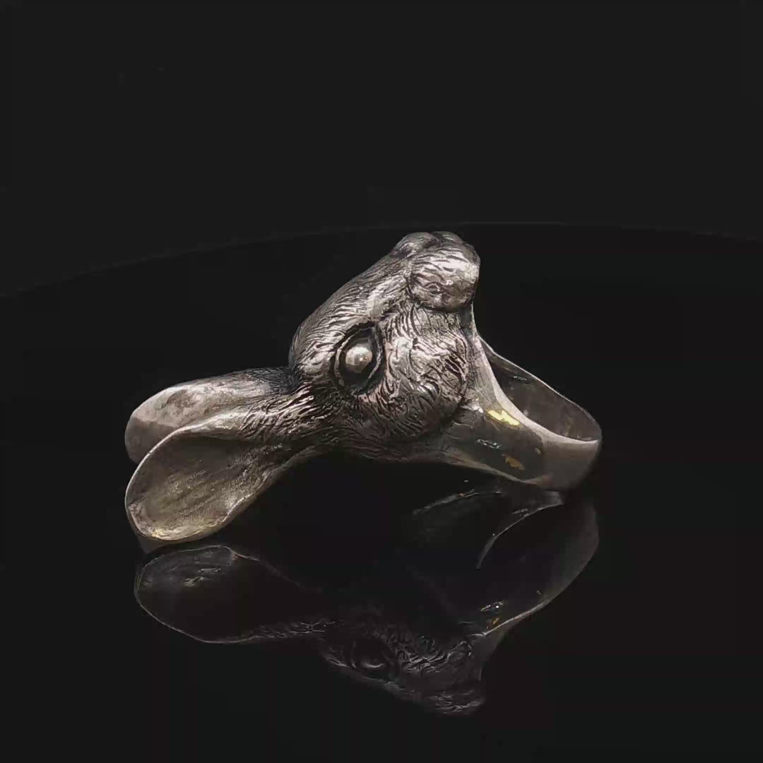 The Sacred Rabbit
Limited Edition Sculptural Silver Ring