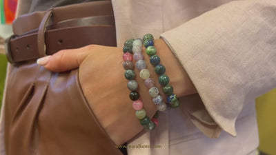Colorful stones bracelet