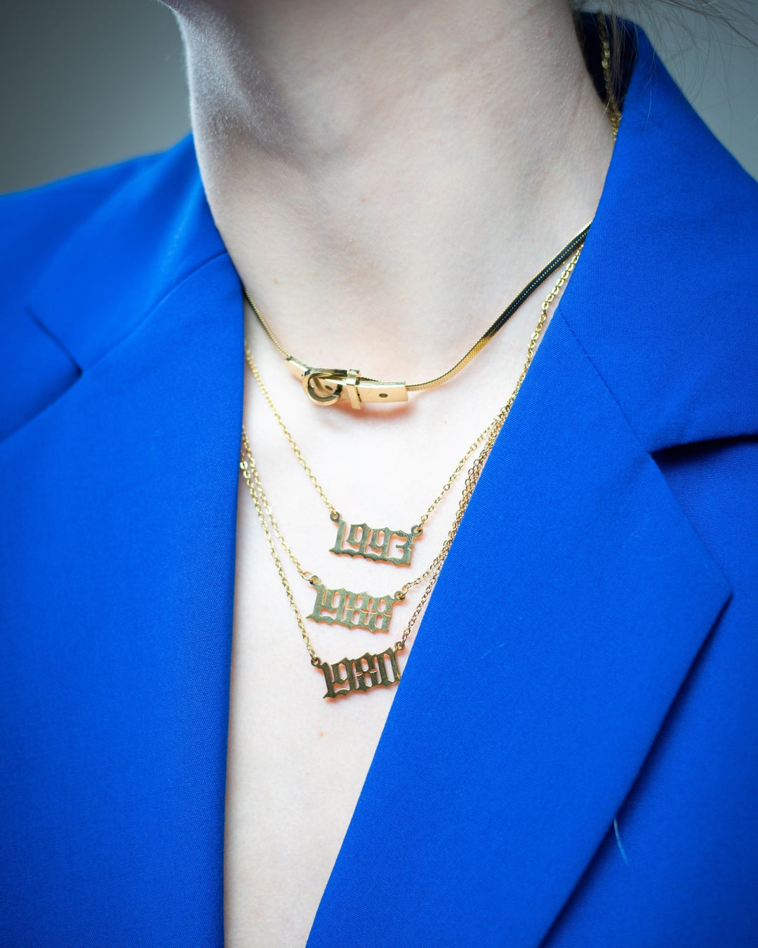 2005 Calligraphy Necklace in 14K Gold - Maral Kunst Jewelry