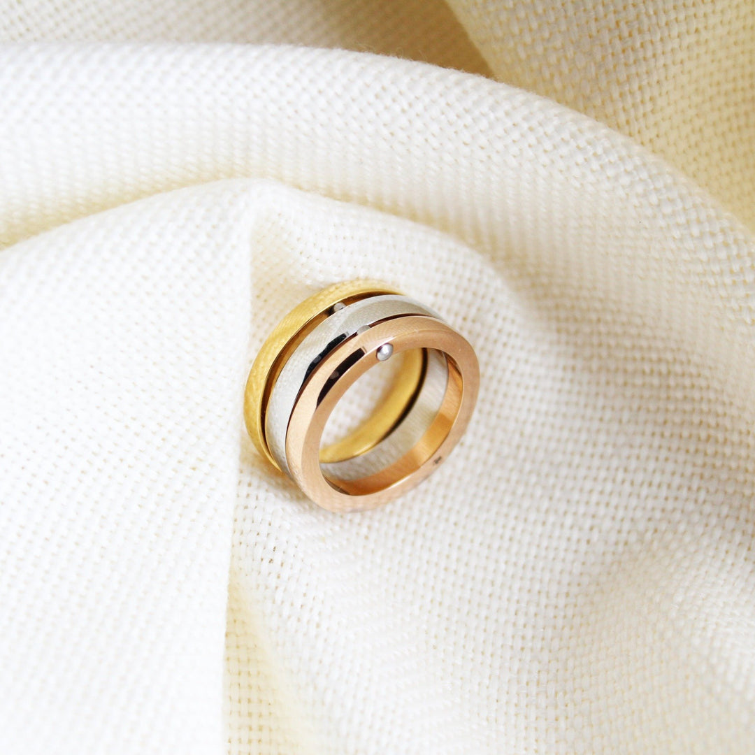 Vintage Three Color Ring - Maral Kunst Jewelry