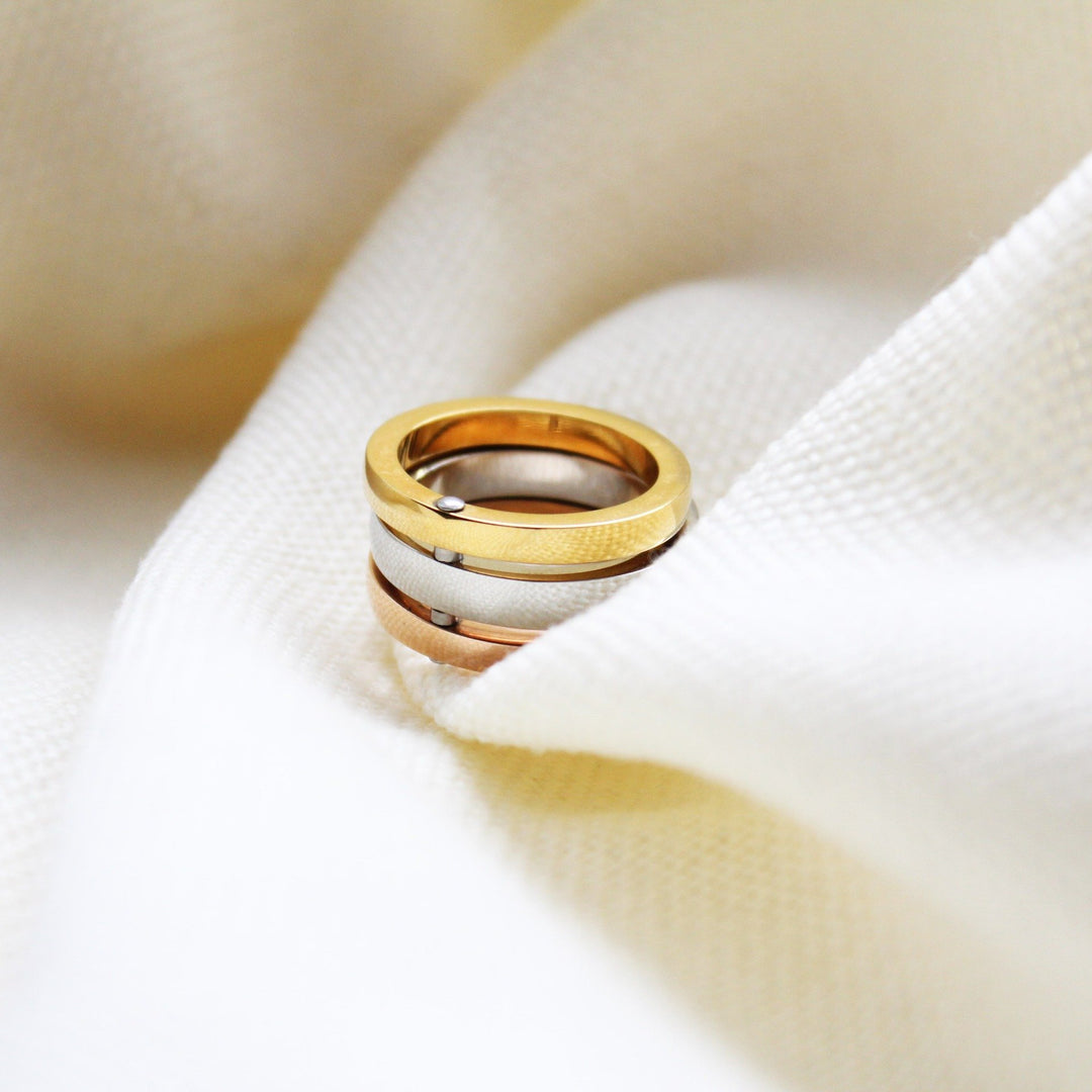 Vintage Three Color Ring - Maral Kunst Jewelry