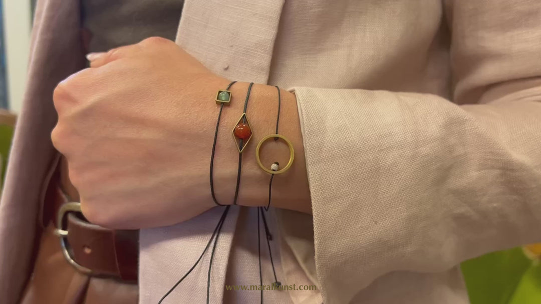 Greek handmade minimal brass design Bracelet