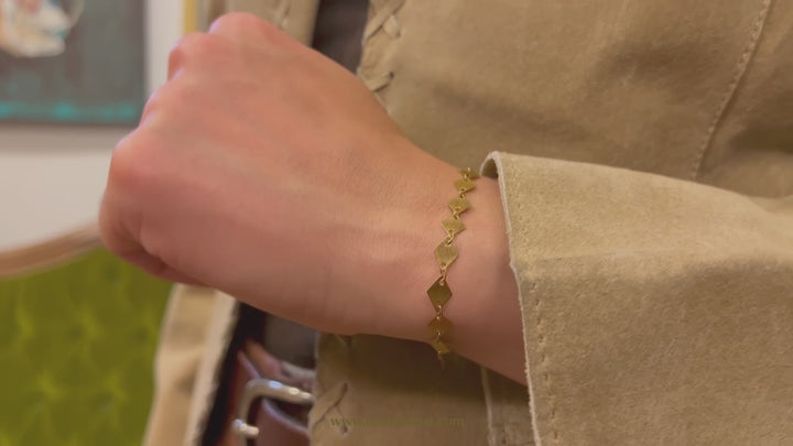 Maral Geometric pvd steel bracelet Anklet