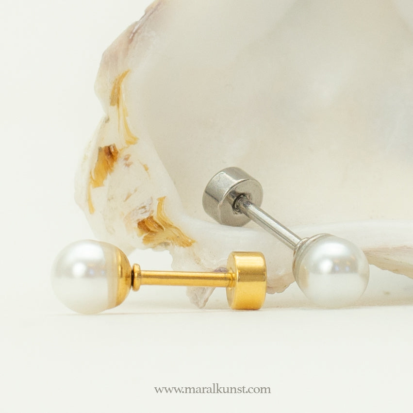 Pearl stainless steel piercing