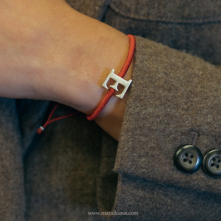 Iranain handmade Red Thread E 925 E Silver Bracelet