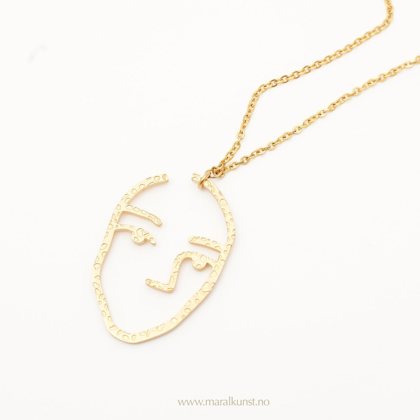Abstract Face Necklace - Maral Kunst Jewelry