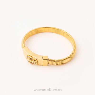 Amelia Cross Gold Bracelet - Maral Kunst Jewelry