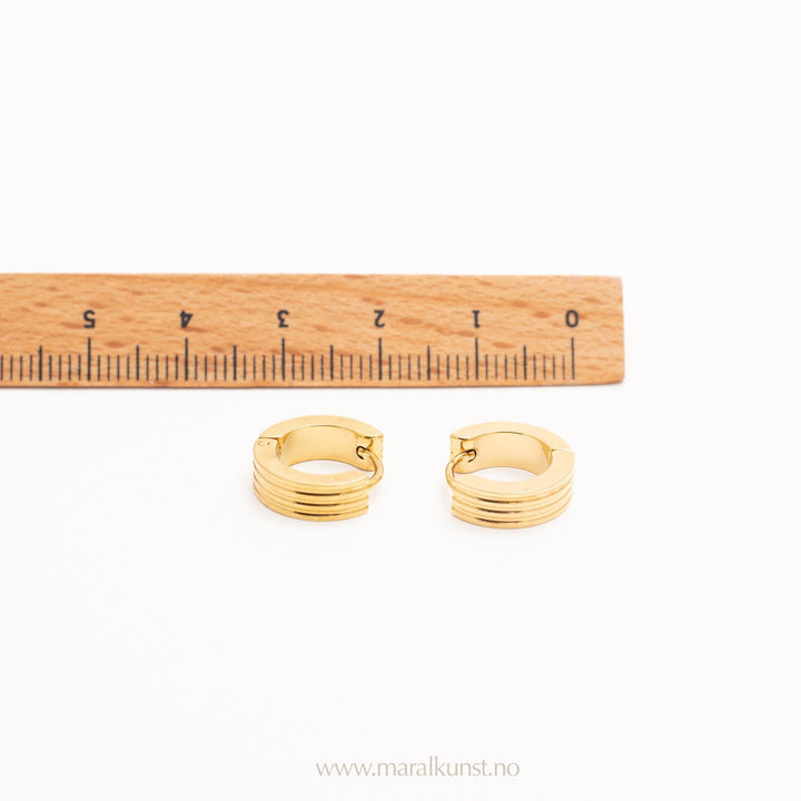 Amelia Earrings in 18K Yellow Gold - Maral Kunst Jewelry