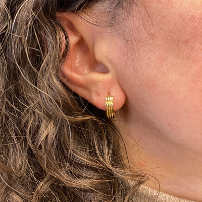 Amelia Earrings in 18K Yellow Gold - Maral Kunst Jewelry