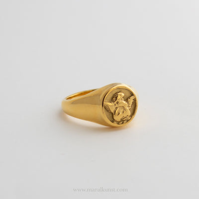 Guardian Angel Silver Ring - Maral Kunst Jewelry