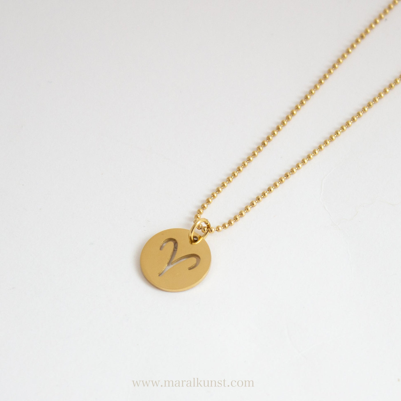 Aries Zodiac Sign Necklace - Maral Kunst Jewelry