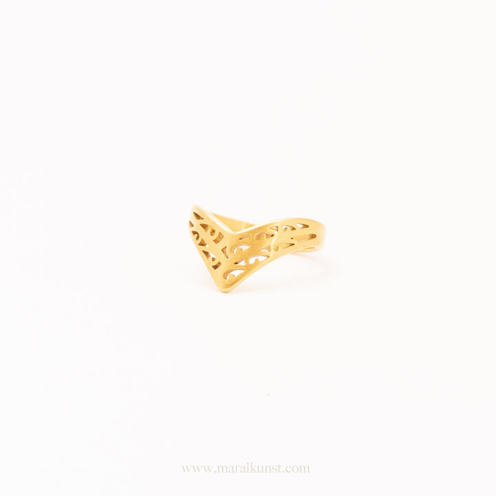 Avery Chevron Band Ring - Maral Kunst Jewelry