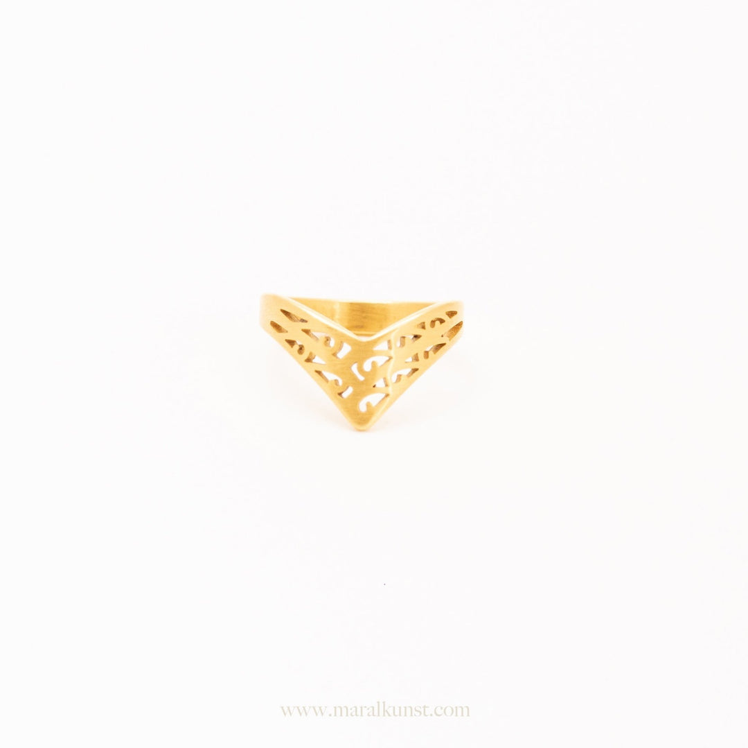 Avery Chevron Band Ring - Maral Kunst Jewelry