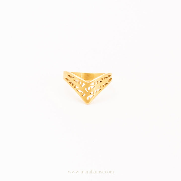 Avery Chevron Band Ring - Maral Kunst Jewelry