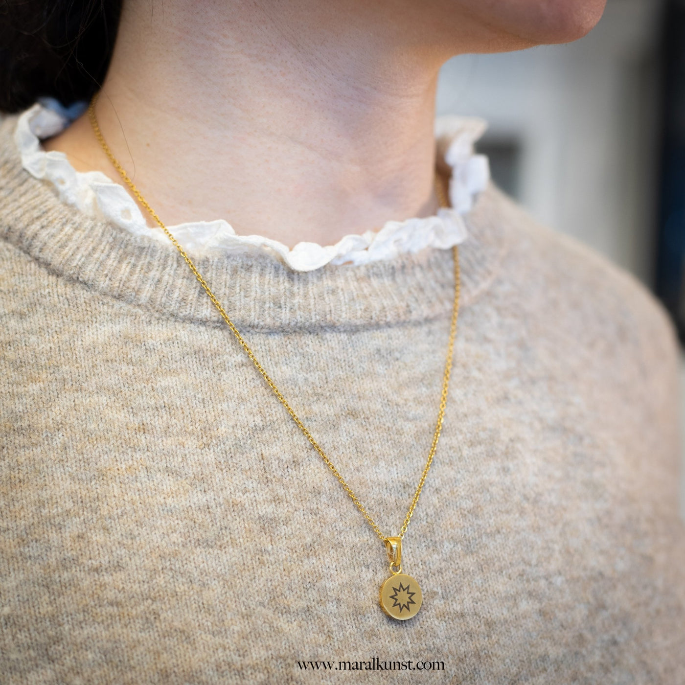 Custom Bahai Symbol Necklace - Maral Kunst Jewelry