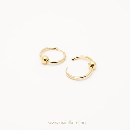 Ball Hoop Earrings - Maral Kunst Jewelry