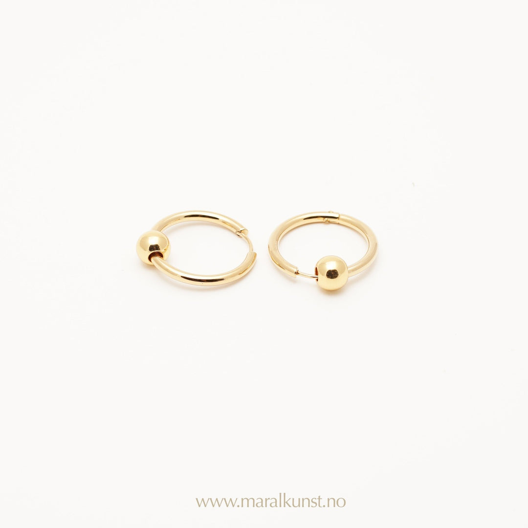 Ball Hoop Earrings - Maral Kunst Jewelry