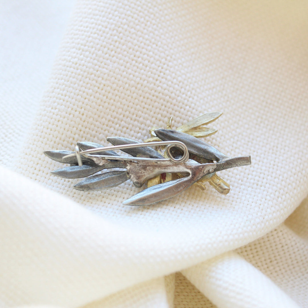 Bie Brooch Gulblaged Brass (Design B) - Maral Kunst Jewelry