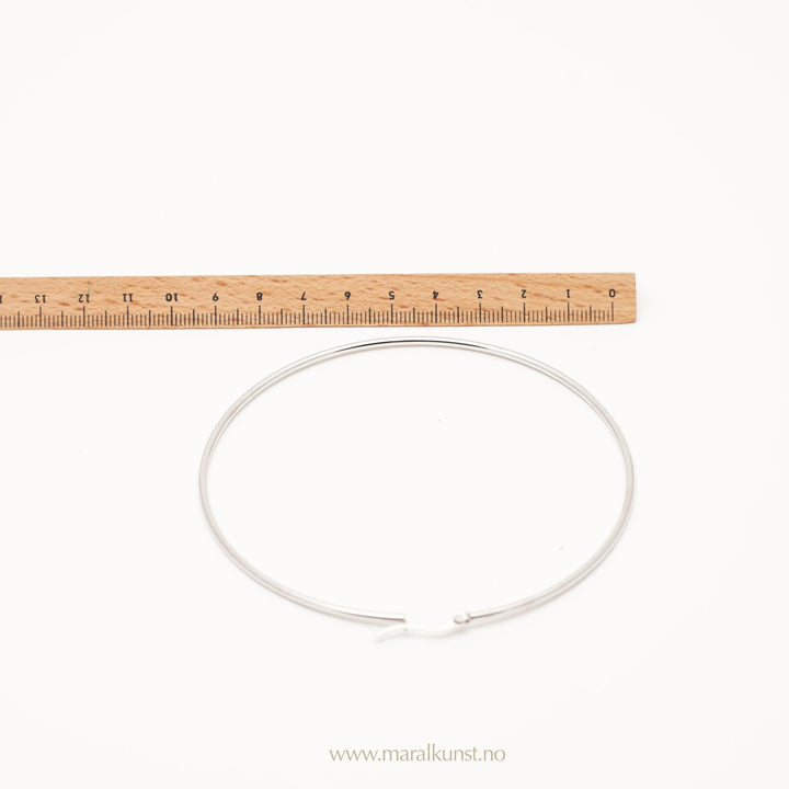 Stainless Steel Big Hoop Earrings - Maral Kunst Jewelry