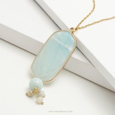 Blue Stone necklace - Maral Kunst Jewelry