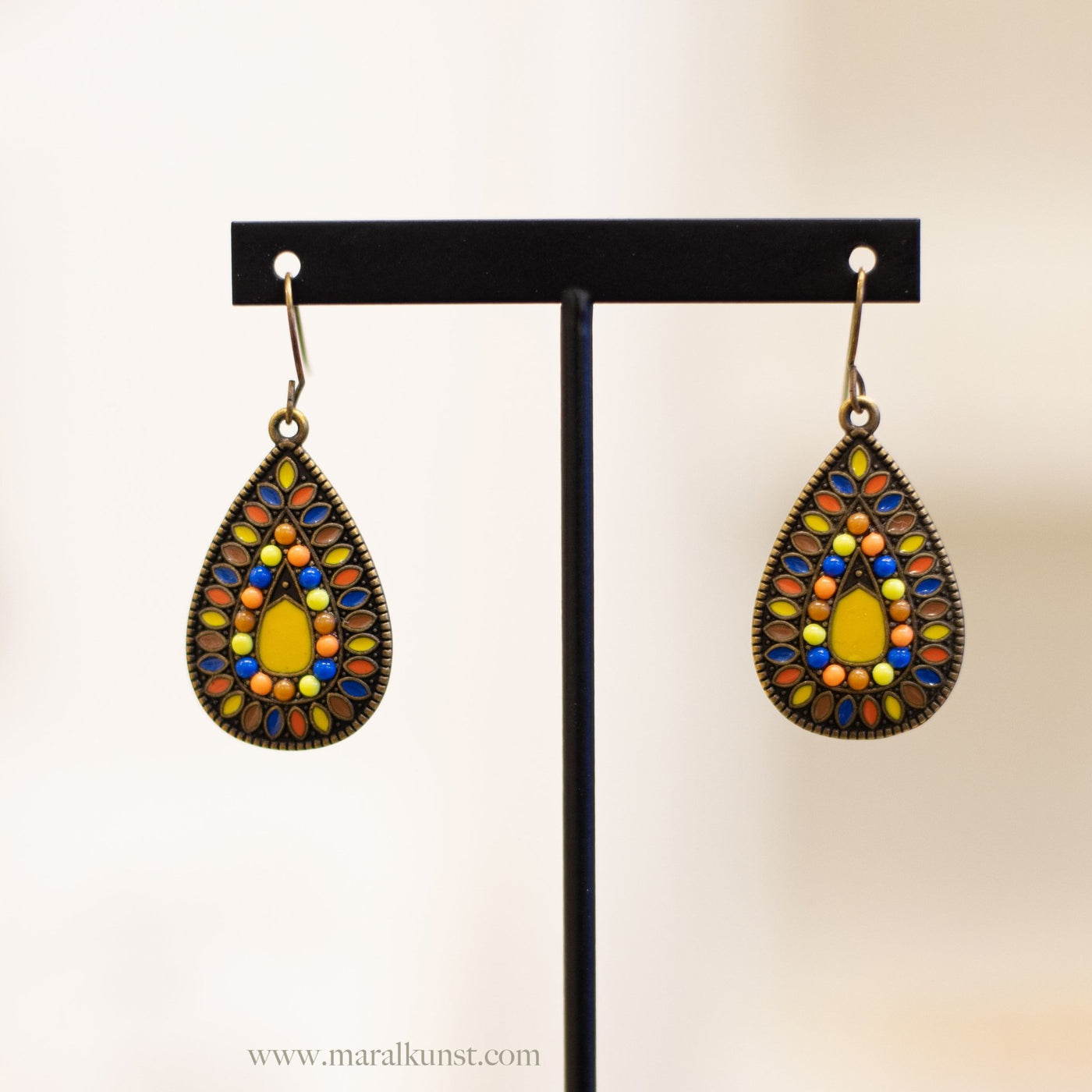 Bohemian Drop Earrings - Maral Kunst Jewelry