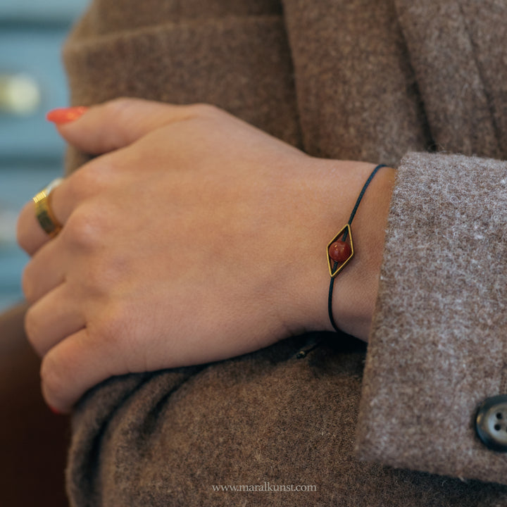 Greek handmade minimal brass design Bracelet