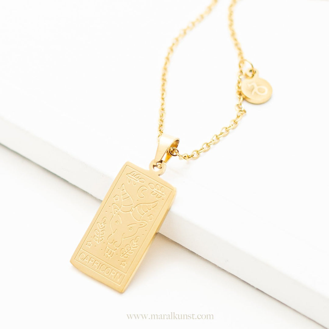 Capricorn Astrology Zodiac Necklace - Maral Kunst Jewelry