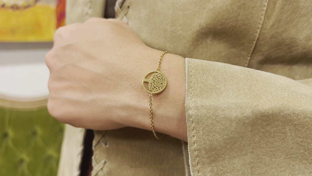 Maral Tree of life 18k goldfilled stainlessteel Bracelet