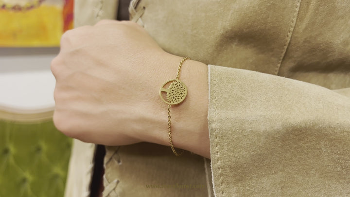 Maral Tree of life 18k goldfilled stainlessteel Bracelet