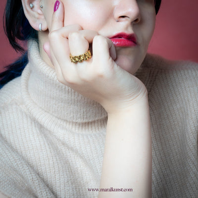 Comfy Gold Chain Ring - Maral Kunst Jewelry
