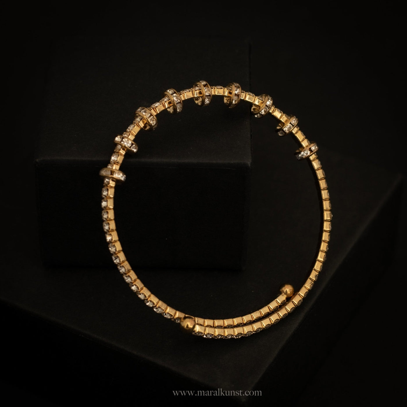 Norway CZ Cuff Bracelet - Maral Kunst Jewelry