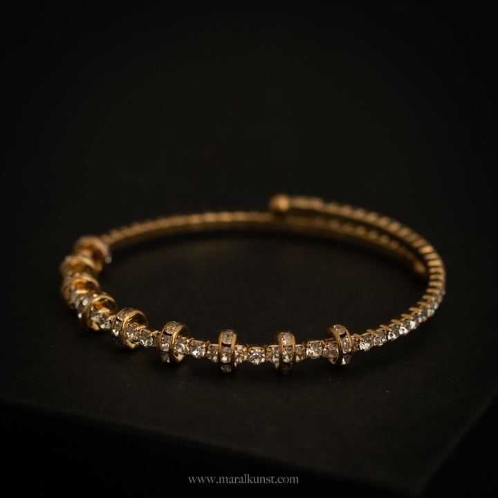 Norway CZ Cuff Bracelet - Maral Kunst Jewelry