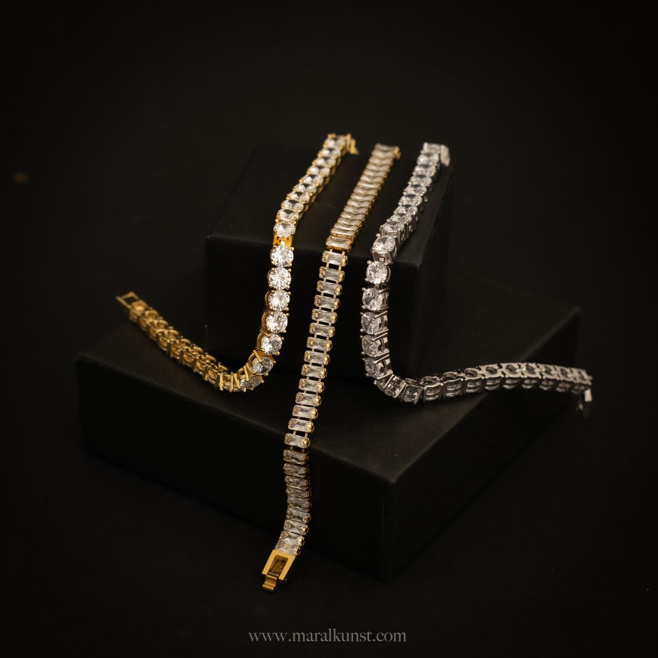 Classic French Tennis Bracelet - Maral Kunst Jewelry