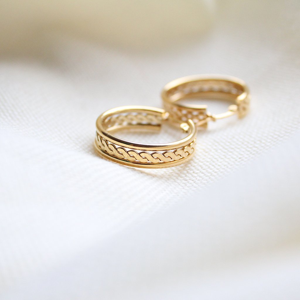 Classical Ribbon Earrings - Maral Kunst Jewelry