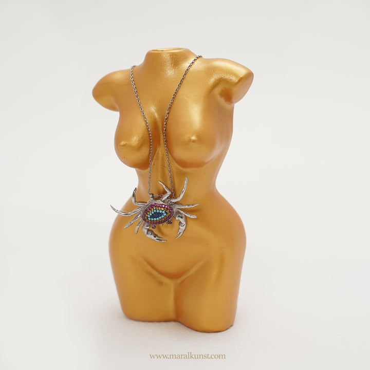 Crab Silver Necklace - Maral Kunst Jewelry
