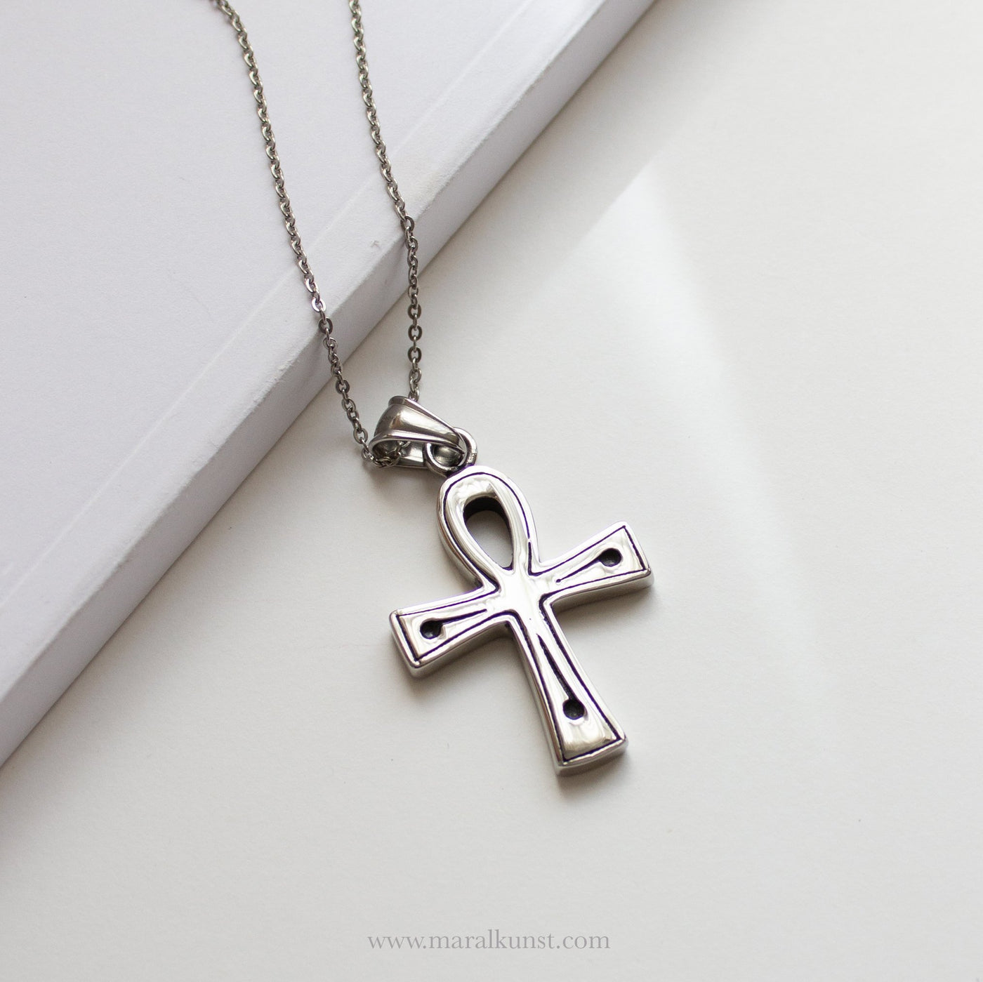 Cross Stainless Steel Necklace - Maral Kunst Jewelry