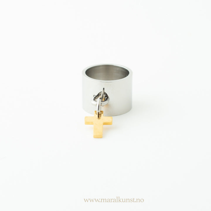 Faith Hope Love Cross Ring - Maral Kunst Jewelry